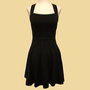 SWS Square Neck Black Dress